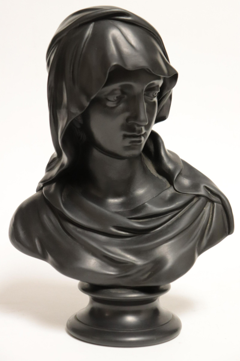 Wedgwood Black Basalt Bust of Madonna