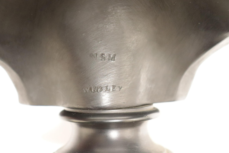 2 Wedgwood Black Basalt Busts, Wesley &amp; Scott