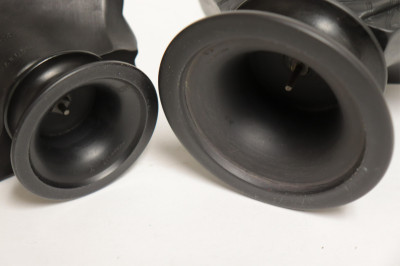 2 Wedgwood Black Basalt Busts, Wesley &amp; Scott