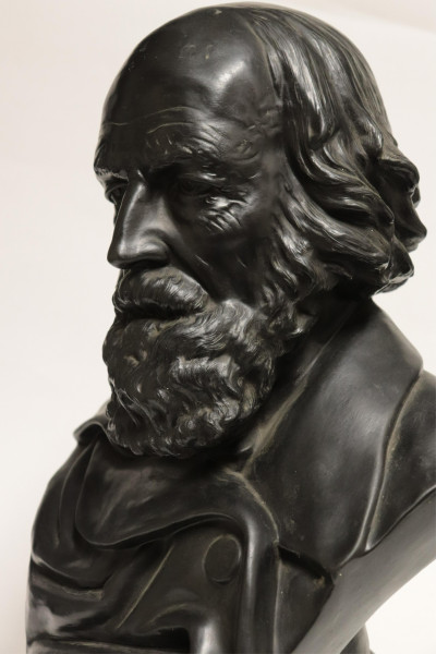 Wedgwood Black Basalt Bust of Lord Tennyson