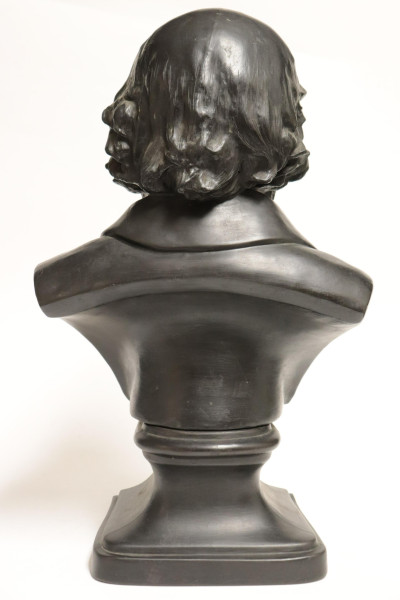 Wedgwood Black Basalt Bust of Lord Tennyson