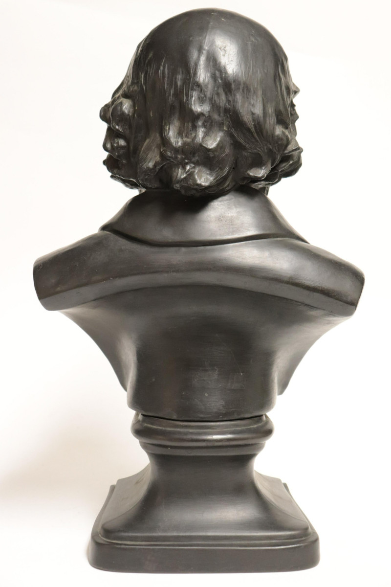 Wedgwood Black Basalt Bust of Lord Tennyson