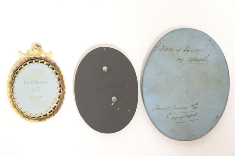 3 Wedgwood Small Cameos/Medallions