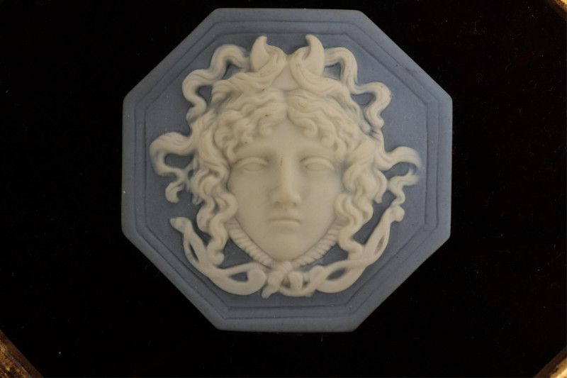 3 Small Wedgwood Blue Cameos/Medallions