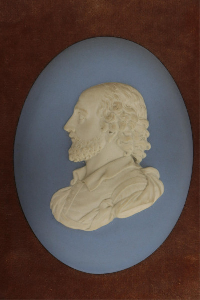 3 Small Wedgwood Blue Cameos/Medallions