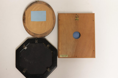 3 Small Wedgwood Blue Cameos/Medallions