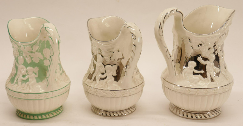 9 Assorted Wedgwood Pitchers