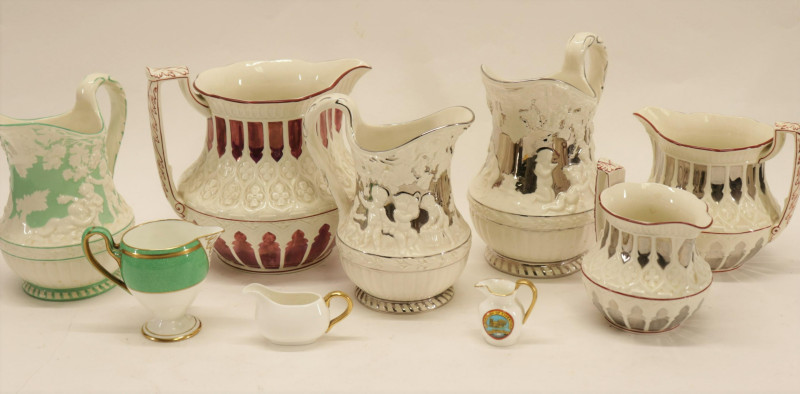 9 Assorted Wedgwood Pitchers