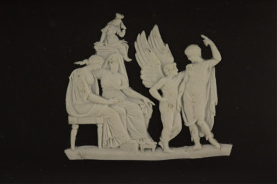 7 Wedgwood Black Basal Boxes and Pin Trays