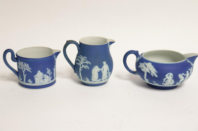 Approx. 20 Wedgwood Blue Jasper Dip Tea Wares