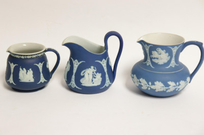 Approx. 20 Wedgwood Blue Jasper Dip Tea Wares