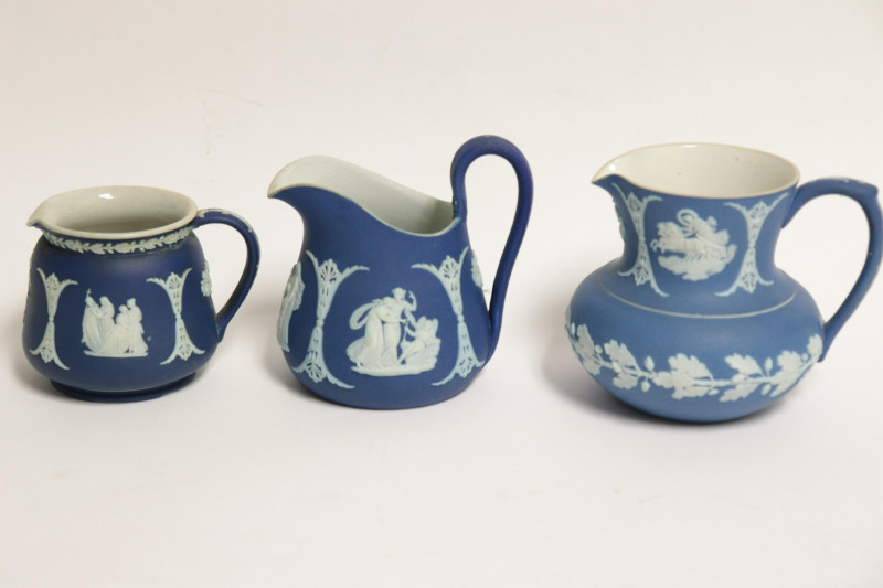 Approx. 20 Wedgwood Blue Jasper Dip Tea Wares