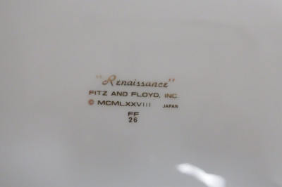 14 Fritz &amp; Floyd Porcelain Service Plates