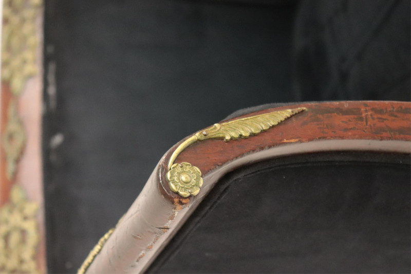 Empire Parcel-Gilt Mahogany Tub Chair