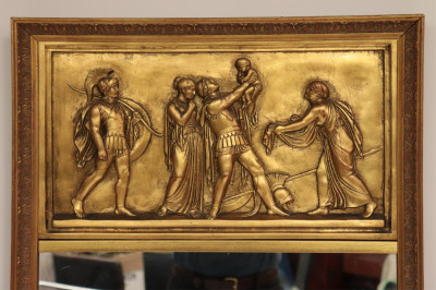 Empire Style Giltwood &amp; Composition Mirror