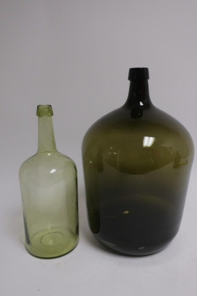 4 American Large Blown &amp; Blown Mold Bottles