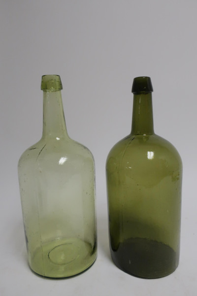 4 American Large Blown &amp; Blown Mold Bottles