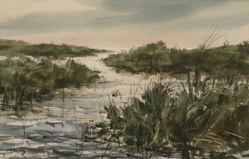Claude Croney - Group, three (3) river scenes