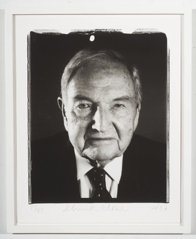 Chuck Close - David Rockefeller
