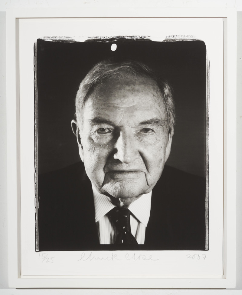 Chuck Close - David Rockefeller