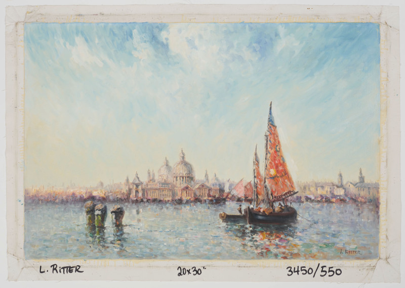 Laszlo Ritter - Sailboat in Venice