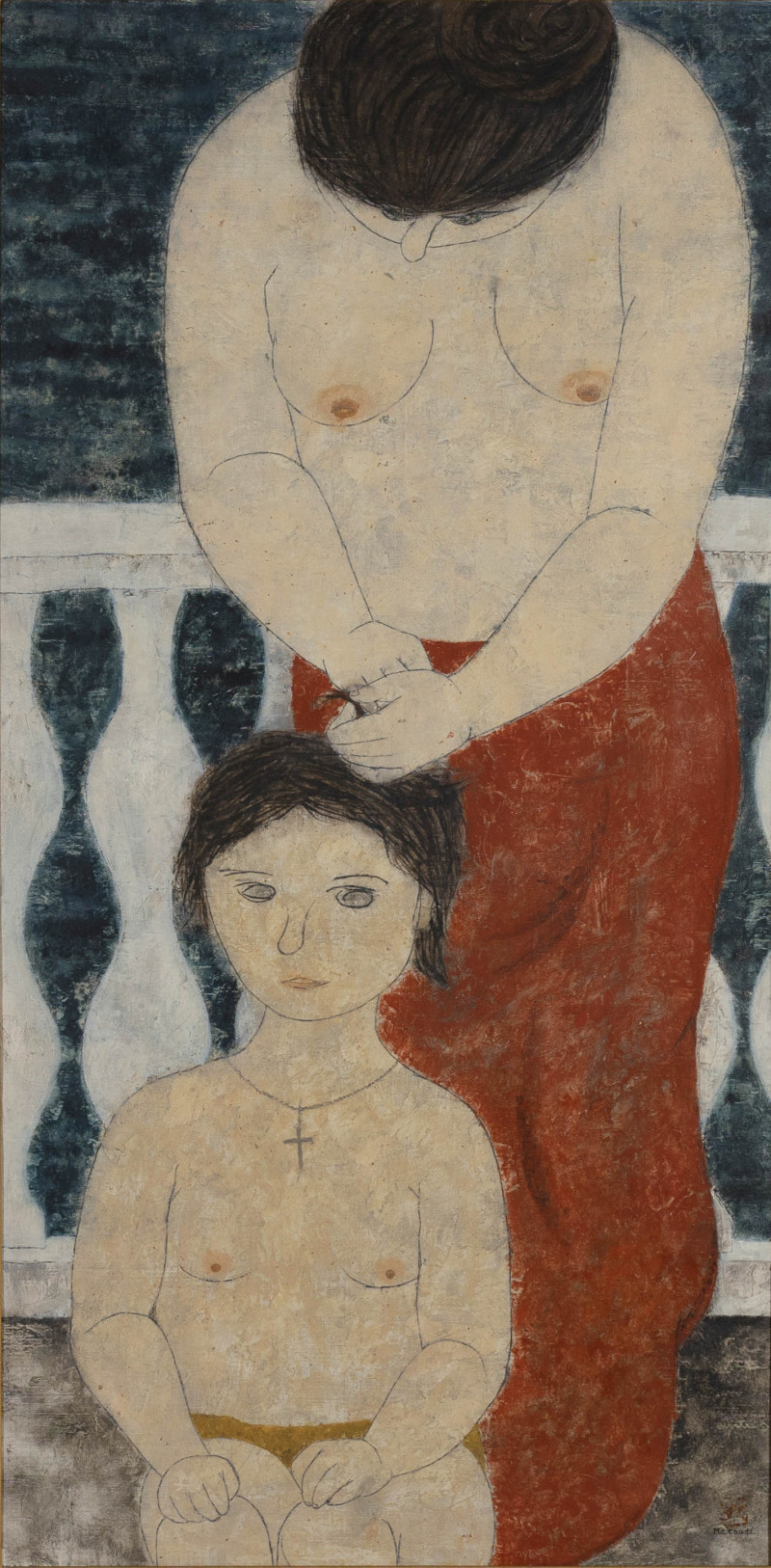 Fumiko Matsuda - Two Female Figures