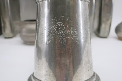 Metal Lot, incl. Arts &amp; Crafts, Flasks, etc.