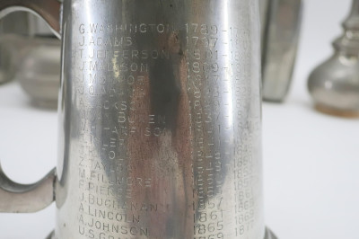 Metal Lot, incl. Arts &amp; Crafts, Flasks, etc.