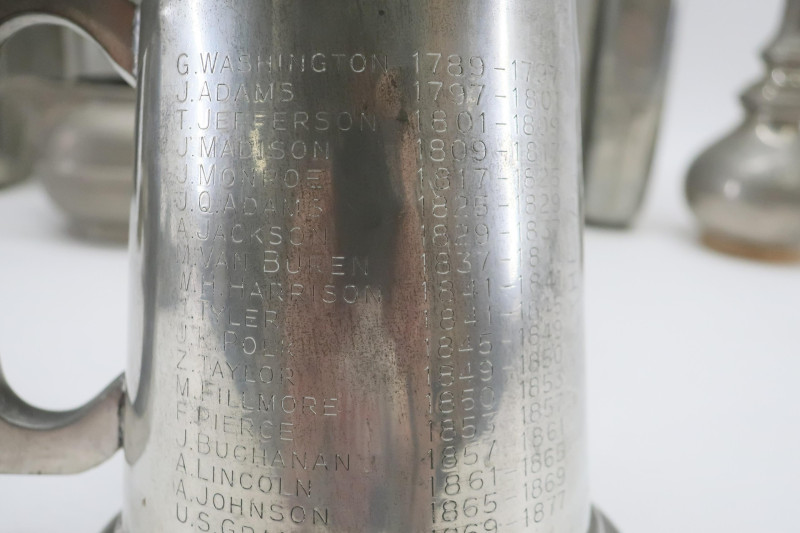 Metal Lot, incl. Arts &amp; Crafts, Flasks, etc.