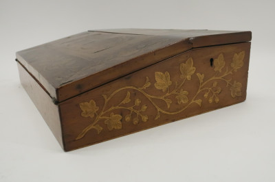 Dutch Lap Desk, 19th C. &amp; Edwardian Tray