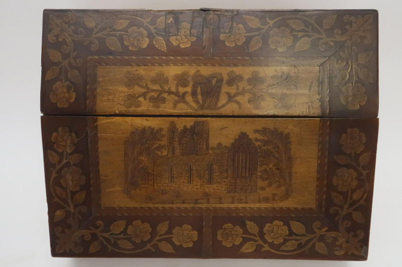 Dutch Lap Desk, 19th C. &amp; Edwardian Tray