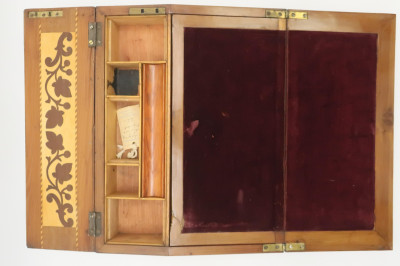 Dutch Lap Desk, 19th C. &amp; Edwardian Tray