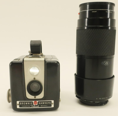 Minolta Camera Lens AF Lens 70-210 &amp; Brownie