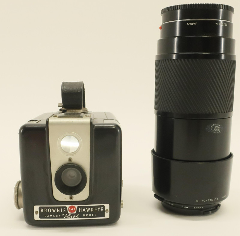 Minolta Camera Lens AF Lens 70-210 &amp; Brownie