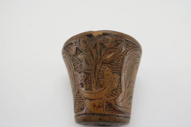 5 Wood Carved Mostly Tibetan Objects