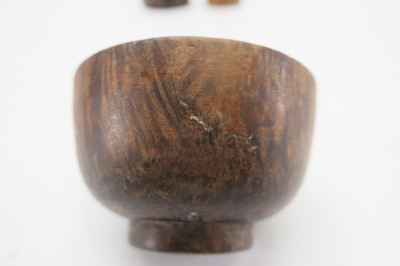 5 Wood Carved Mostly Tibetan Objects