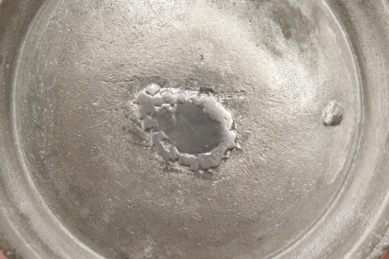Five 19C English Pewter Measured Tankards