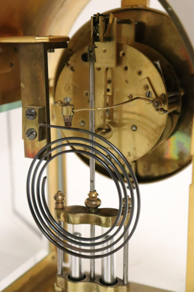 Two Clocks: French Carriage &amp; Gothic-Arched Mantel