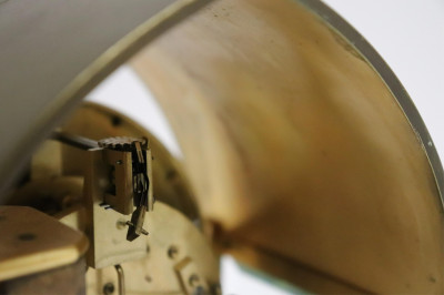 Two Clocks: French Carriage &amp; Gothic-Arched Mantel
