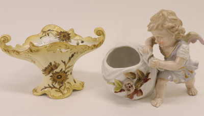 Assorted Collection Porcelains: Figurals, Vases