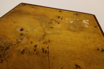Art Deco Bird&apos;s Eye Maple &amp;amp; Mahogany Pedestals