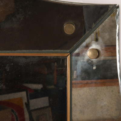 Mid Century Scalloped Edge Mirror
