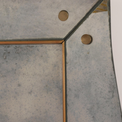 Mid Century Scalloped Edge Mirror