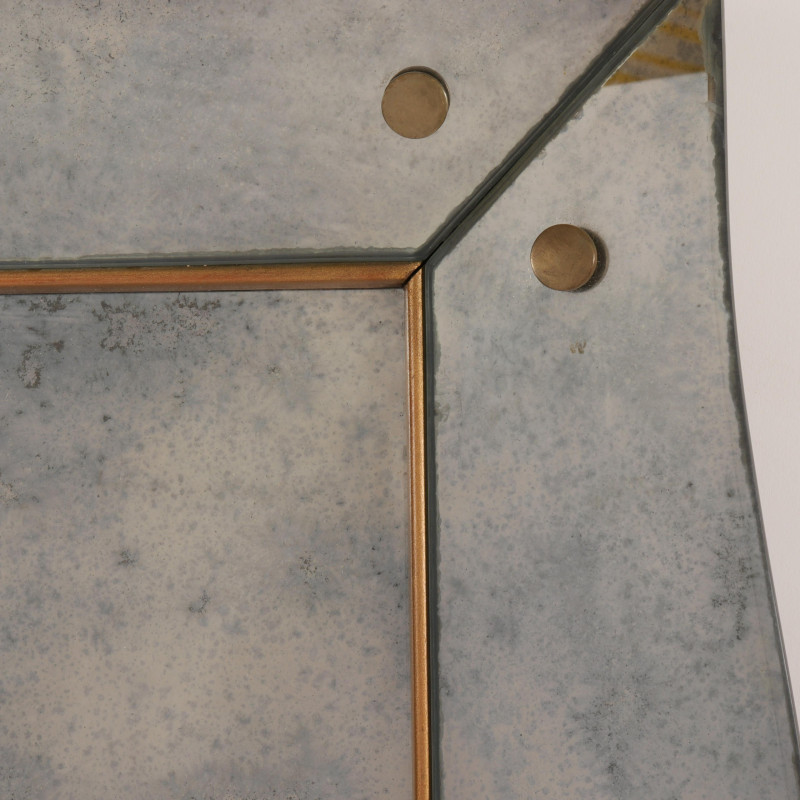 Mid Century Scalloped Edge Mirror