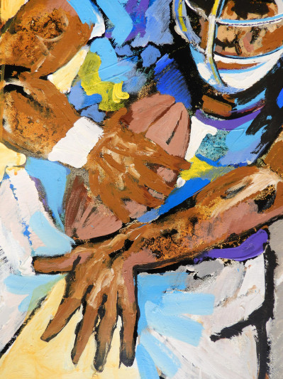 Expressionist Football Players, 20th C