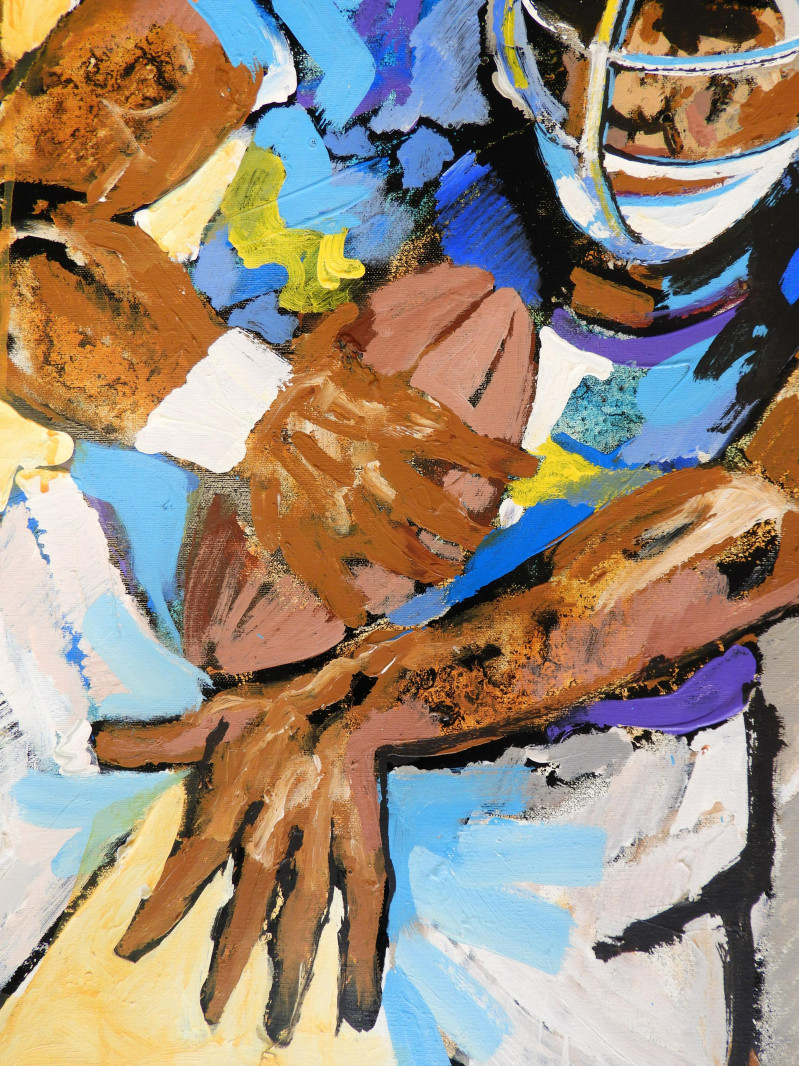 Expressionist Football Players, 20th C