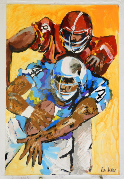 Expressionist Football Players, 20th C