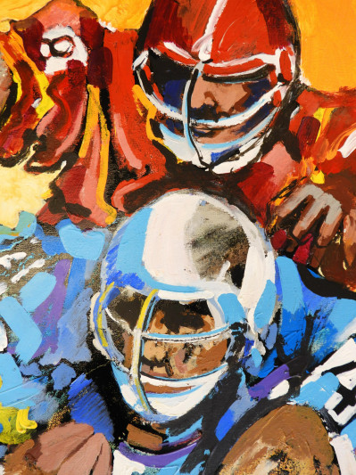 Expressionist Football Players, 20th C