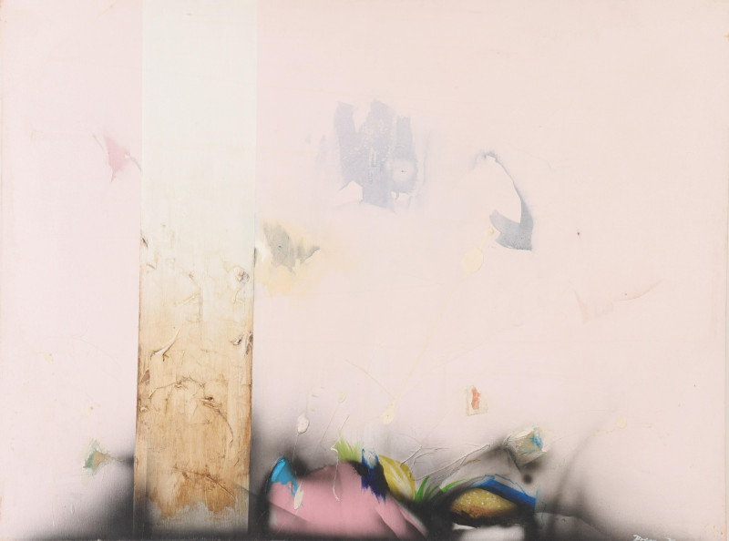2 Similar Modern Collages, 20th C., Abstract, O/C