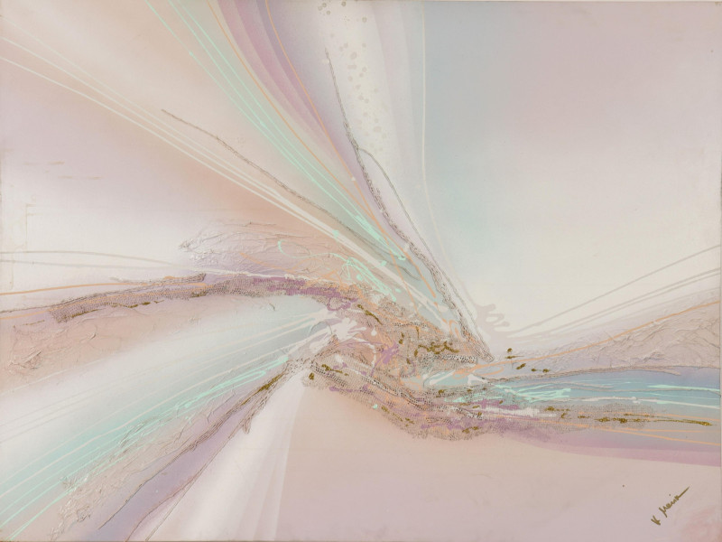 2 Similar Modern Collages, 20th C., Abstract, O/C
